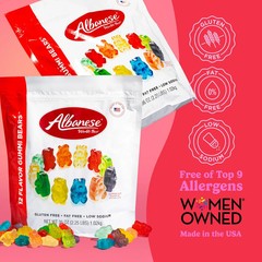 Albanese World’s Best 12 Flavor Gummi Bears Family Size Share 36 oz Gluten Free