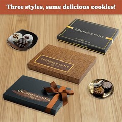 Fathers Day Cookies Gift Basket 12 Gourmet Chocolate Covered Sandwich Cookie…