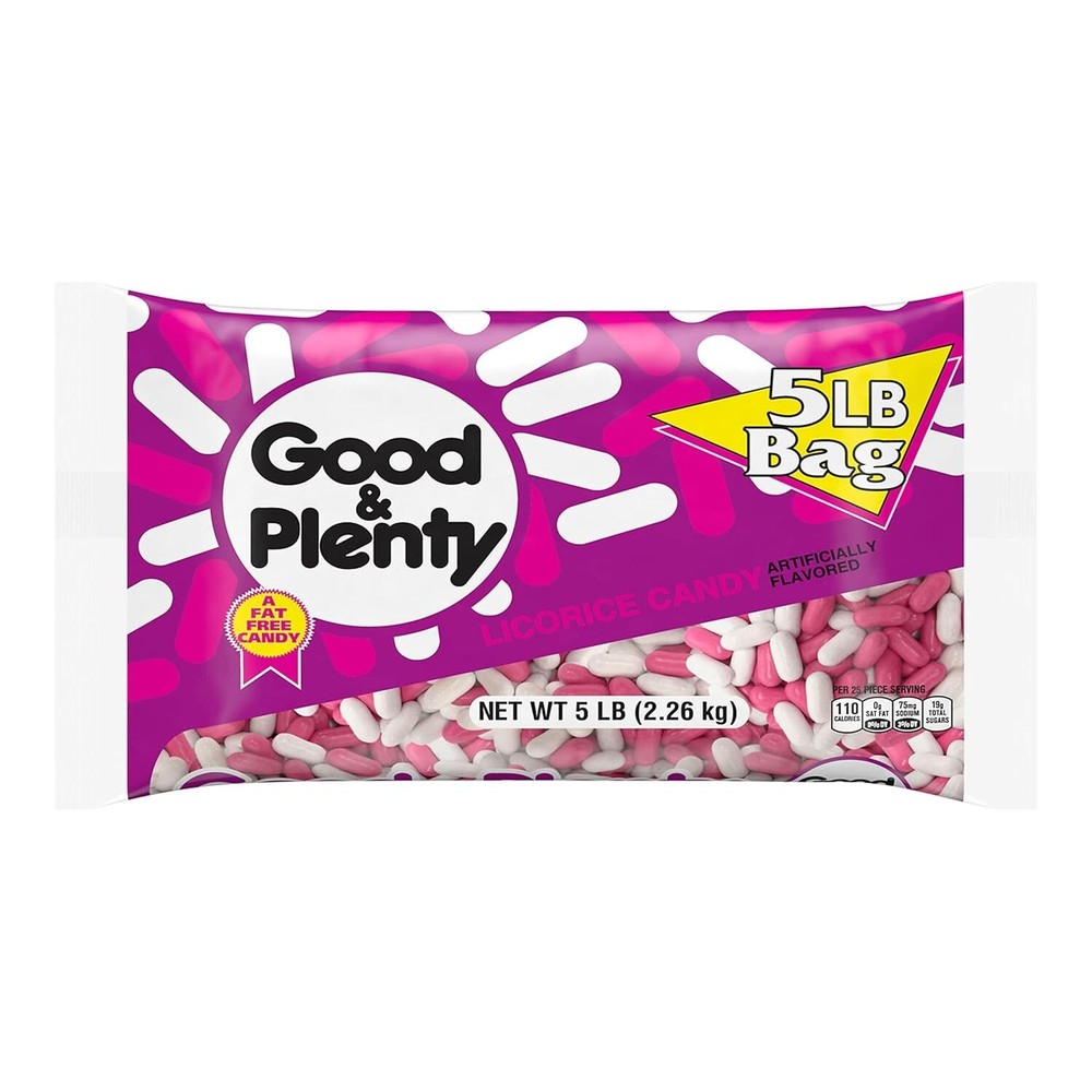 GOOD & PLENTY , Fat Free, 5 lb Bulk Bag