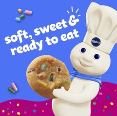 Pillsbury Funfetti Mini Soft Baked Cookies 10 Pack Snack Bags 10 oz