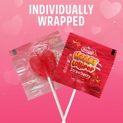 Heart Lollipops, 10oz Bag – 2 Pack of Red Lollipops Individually Wrapped, Per…