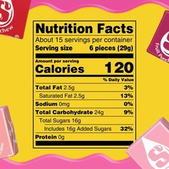 STARBURST FaveREDS Fruit Chews Candy, Chewy 15.6 Ounce (Pack of 1), Red,Pink