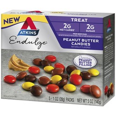 Atkins Endulge Treat, Peanut Butter Candies, Keto Friendly, 5 Count