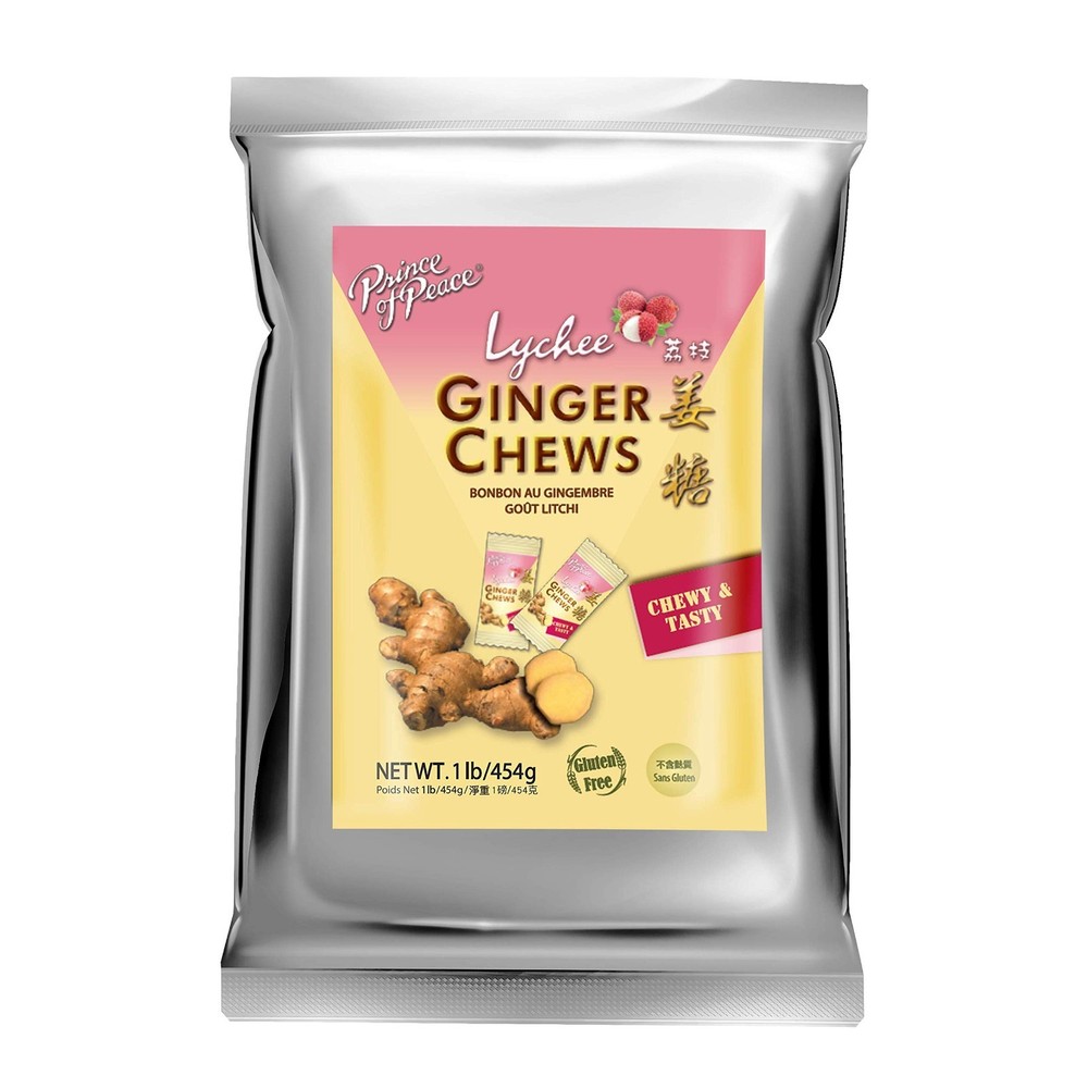Prince of Peace Original Ginger Chews, 1 lb. – Candied Ginger Select Flavor