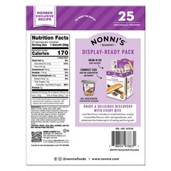 2 Packs Nonni’s Almond Dark Chocolate Biscotti 25 ct 2 LB 1.34 oz Each Pack