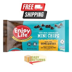 Enjoy Life Semi-Sweet Mini Chips, Dairy Free Chocolate Chips, 9 oz