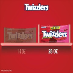 TWIZZLERS PULL ‘N’ PEEL Cherry Flavored Licorice 28 Ounce (Pack of 1), Red