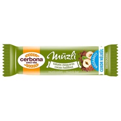 60x Hungarian Cerbona Muesli Bar Chocolate Hazelnut Flavor 20g / 0.7oz