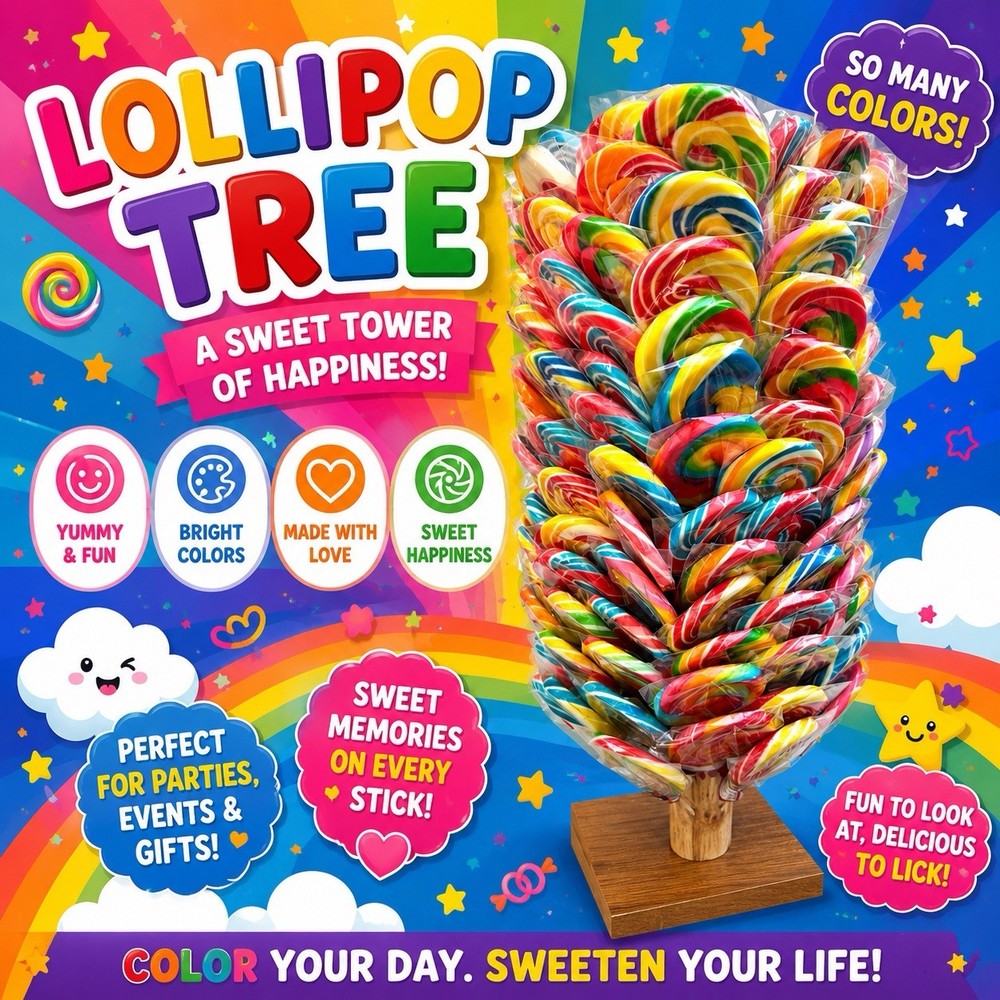 Bobbo Fruit Flavored Lollipop 25g * 150pcs Party Tree