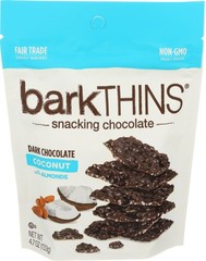 BarkThins Chocolate Dark Coconut Almond 4.7 oz (Pack of 12)