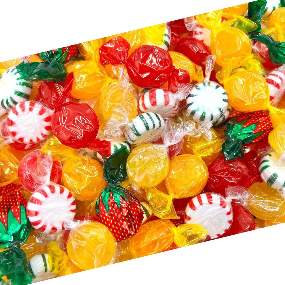 Hard Candy Party Mix | 6 Pound Bulk Bag | Starlight Mints, Strawberry, Cinnam…
