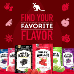 Wiley Wallaby Licorice 24 Ounce Classic Gourmet Soft & Chewy Australian Cinnamon
