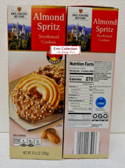 Deutsche Kuche Shortbread Cookies Almond Spritz 10.6oz 300g (2 Boxes)