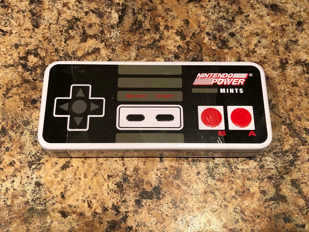 Nintendo Power Mints Game Controller 2.0 oz Tin w/ Embossed Metal – Candy Mints