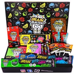 Brain Blasterz Sour Candy Snack Box – 15 1 Count (Pack of 1), Multicolor