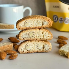 Gluten Free Almond Biscotti, 9.9 oz (283g) Resealable Cookie Bag – Plant Base…