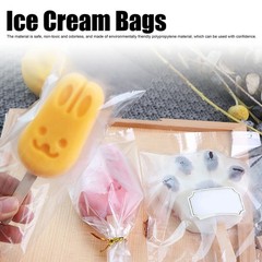 10x16cm 100Pcs Ice Cream Bags Transparent Rectangular Shape Candy Chocolate N