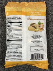 6 PACK ~ Original Gourmet GINGER MINT DROPS Soft Center Candy 10 Oz Bags