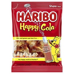 Haribo Happy-Cola Gummies Bag, 5 oz 5 Ounce (Pack of 1), Multicolor