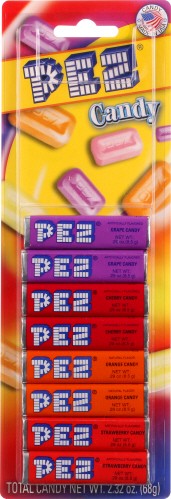 Pez Candy Refill 8-Pack Assorted Fruit 2.32 oz (Pack of 24)