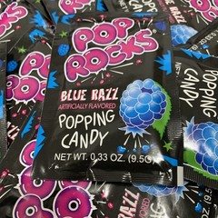 24 Pop Rocks Blue Razz Popping Candy 0.33oz BULK Sweet Popping Candy