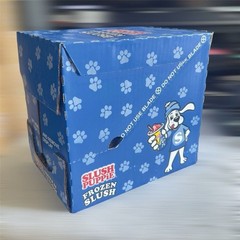 Slush Puppie Blue Raspberry Drink Pouches 12 Pack 8oz each Frozen Ice Beverage
