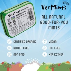 Organic Wintergreen Breath Mints – Long-Lasting Refreshment, Travel Size, Vegan,