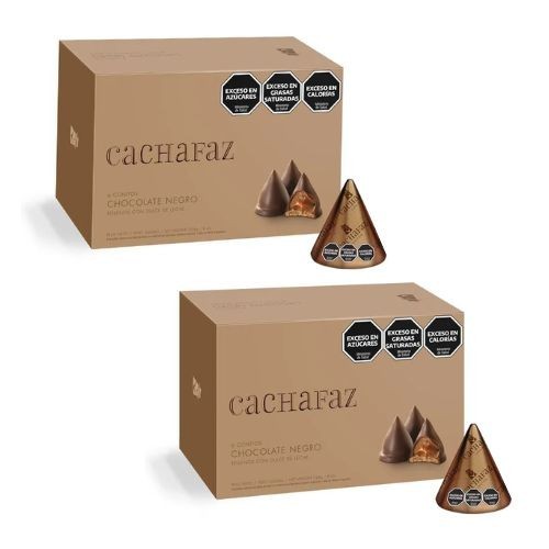 2-Pack Cachafaz Conitos – Chocolate Covered Dulce de Leche Cones – 6 Un Each