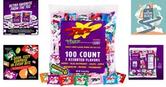 Fizzy Bulk Assorted Hard Candy – 100 Pieces, Fruit Flavors, Gluten-Free