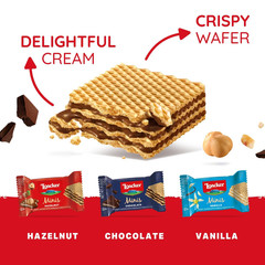 Loacker Minis Wafer Variety Pack – 30% Less Sugar – Premium Cream Filled Wafer C