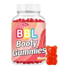 60 Counts BBL Gummies for Bigger Butt Growth and HIPS, Herbal Extracts for Women
