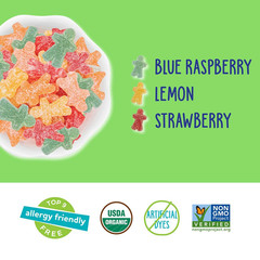 Organic Sour Littles Chewy Candy – Allergy Friendly (Top 9 Free), No Artificial
