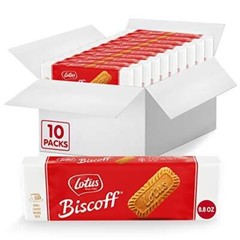Lotus Biscoff, Caramelized Biscuit Cookies, non GMO + Vegan – 8.8 Oz (Pack of