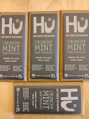 Hu Kitchen Organic Dark Chocolate Crunchy Mint Bar 2.1 Oz Pack Of 4 New Sealed