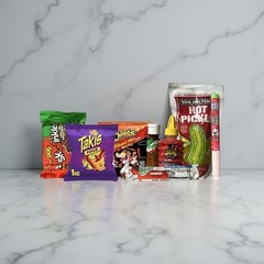 Double Spicy Pickle Chamoy, 2 of Each – 16 Piece Kit With Icee Powder