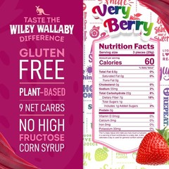 Low Sugar GlutenFree Licorice Soft Chewy Watermelon & Very Berry 2 Pack