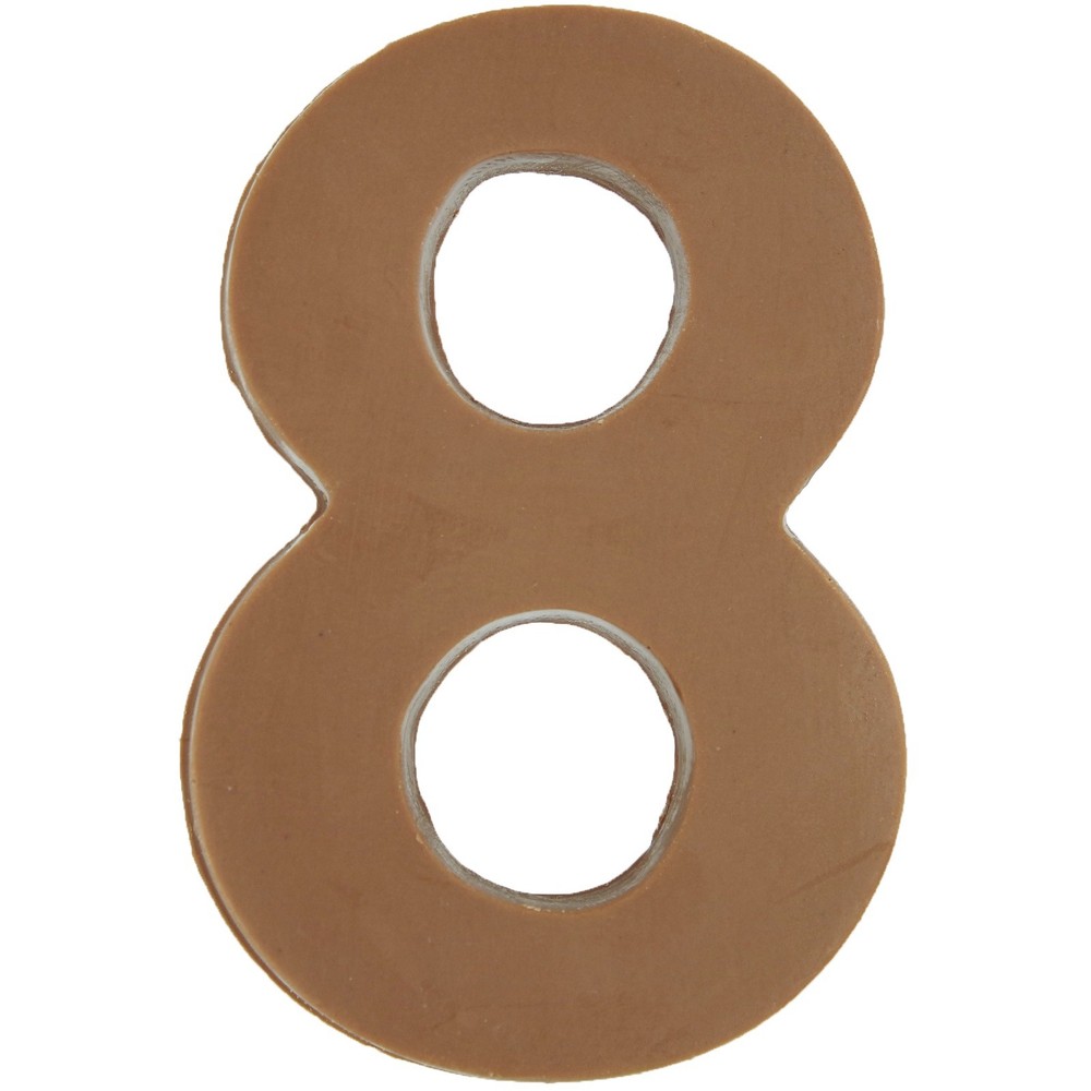 Philadelphia Candies Solid Milk Chocolate Number 8 (Eight), 1.75 Ounce Gift