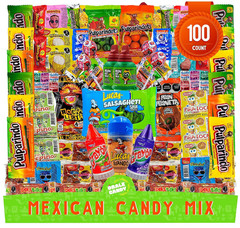 Mexican Candy Mix Assortment, Dulces Mexicanos, Includes Vero Mango, Salsaghetti