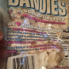 Dandies Vegan Mini Marshmallows Vanilla 10 Oz Guaranteed Fresh xp 10/2026