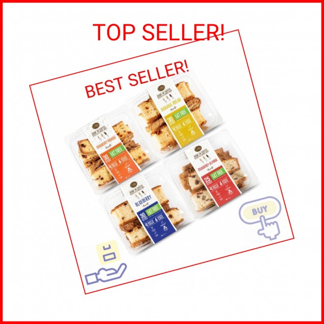 DIJAS Natural Foods, Crunchy Fat Free Biscotti Cookie, Variety Pack, All Natural