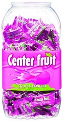 Center Fruit Bubble Gum Jar 595.2g | Fruity Flavour Chewing Gum 186 Pieces