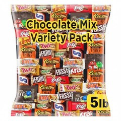 Easter Chocolate Assorted Bulk Candy Variety Pack 5Lb- Milk & Dark Chocolate Mix