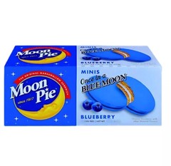 Moon Pie Mini Blueberry Flavored Marshmallow Sandwich Cookie – 12 Count