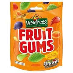 Rowntree Fruit Gums Pack of 3 Vegan Fruity Gummy Sweets 150g Each