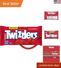 Kosher Certified Strawberry Licorice Twists – Chewy Candy 32 oz for All Ages