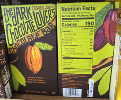 Trader Joe’s 85% CACAO Dark Chocolate Lovers 3.5oz 100g (2 Bars)