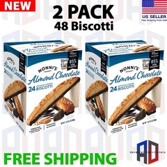2 PACK – Nonni’s Almond Chocolate Biscotti 31.2 oz 24 count (Total 48 count)