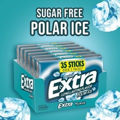 EXTRA Polar Ice Sugar Free Gum Multipack – 6 x 35 Sticks for On-the-Go Freshness