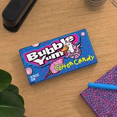 BUBBLE YUM Cotton Candy Flavored Chewy, Bubble 1 Count (Pack of 12), Multiple