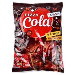 500g Effervescent Cola Sour Pop Candy Sweet Snacks ROSHEN Soda Flavored